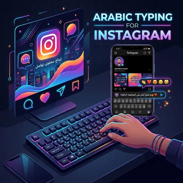 Arabic Typing for Instagram &mdash; Pro Guide 2026